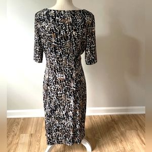 Neutral Print Dress